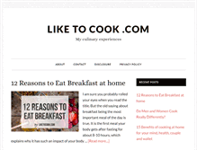 Tablet Screenshot of liketocook.com
